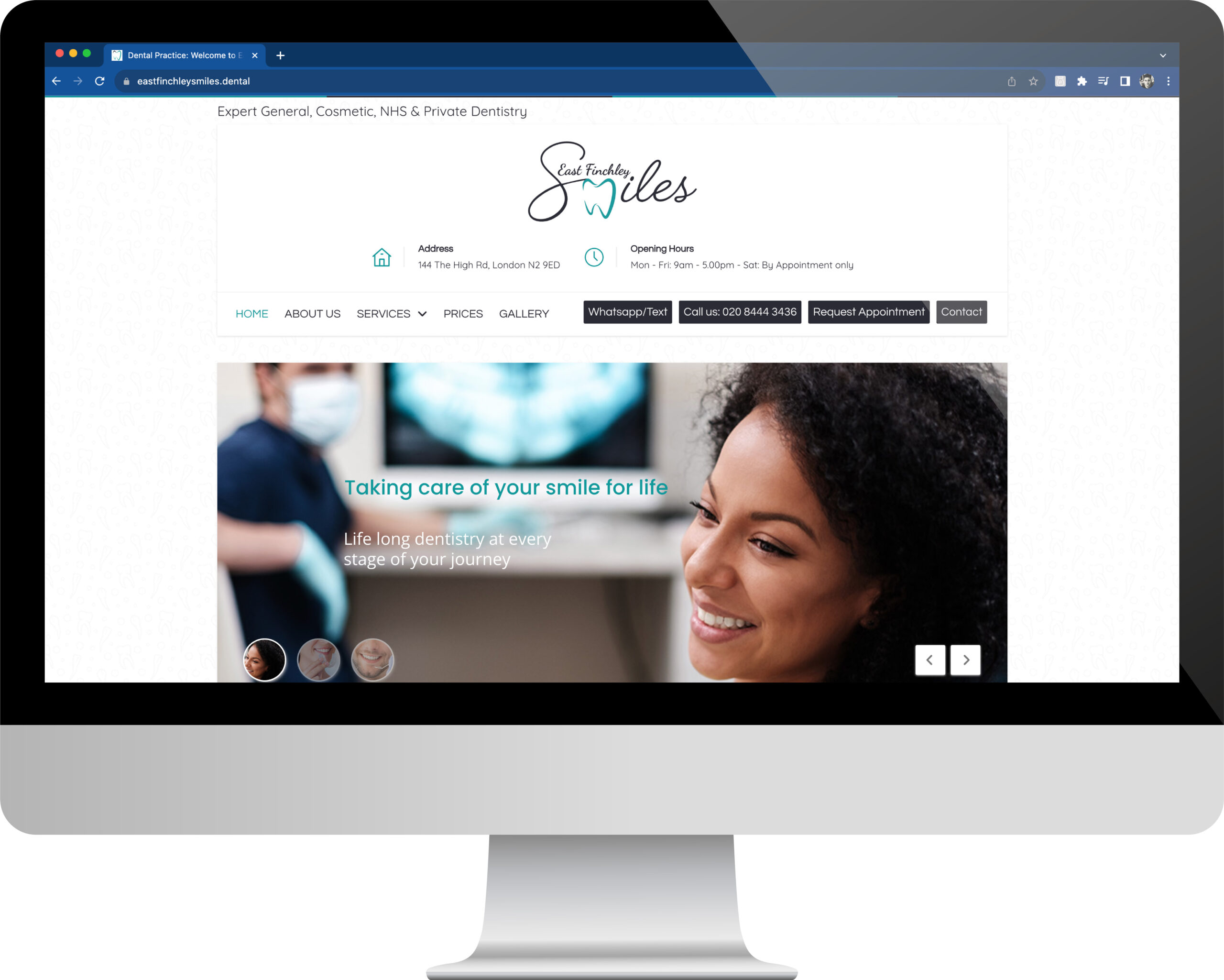 East Finchley Smiles Web Design